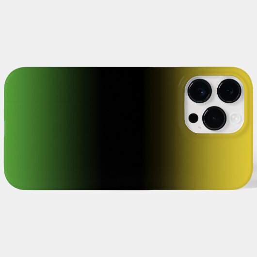 Coques Case-Mate iPhone Jamaïcaines Couleurs Déclinent Ombre Vert & Jaune (Verso (horizontal))