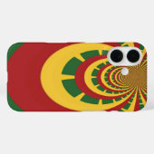 Coques Case-Mate iPhone Jamaïque Rasta couleurs art imprimé design motif (Verso (horizontal))