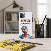 Coques Case-Mate iPhone Jamais Full Zombie Funny Undead Aquarelle Design