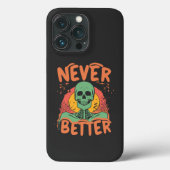 Coques Case-Mate iPhone Jamais mieux Skeleton Halloween (Verso)