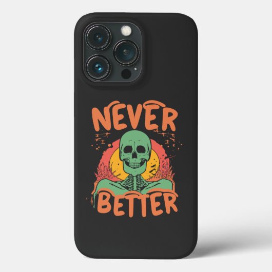 Coques Case-Mate iPhone Jamais mieux Skeleton Halloween (Verso)