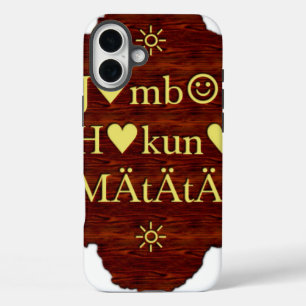 iPhone 16 Plus Case Jambo Hakuna Matata : Art africain Imprimer/Graphi