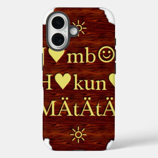 Coques Case-Mate iPhone Jambo Hakuna Matata : Art africain Imprimer/Graphi (Verso)