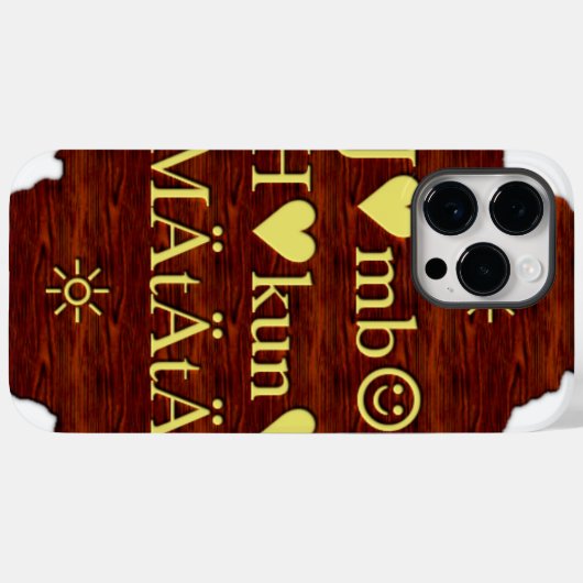 Coques Case-Mate iPhone Jambo Hakuna Matata : Art africain Imprimer/Graphi (Verso (horizontal))