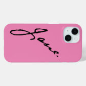 Coques Case-Mate iPhone Jane comme dans Jane Austen, signature (Verso (horizontal))