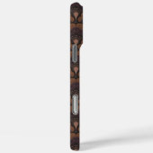 Coques Case-Mate iPhone Japanese art deco style - Chocolate (Verso / Droite)