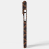 Coques Case-Mate iPhone Japanese art deco style - Chocolate (Verso / Gauche)