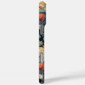 Coques Case-Mate iPhone Japanese Blue Floral Pattern Monogrammed (Verso / Droite)