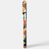 Coques Case-Mate iPhone Japanese Blue Floral Pattern Monogrammed (Verso / Gauche)