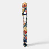 Coques Case-Mate iPhone Japanese Blue Floral Pattern Monogrammed (Verso / Gauche)