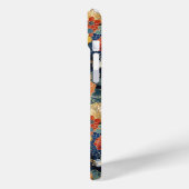 Coques Case-Mate iPhone Japanese Blue Floral Pattern Monogrammed (Verso / Gauche)