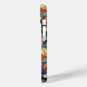 Coques Case-Mate iPhone Japanese Blue Floral Pattern Monogrammed (Verso / Gauche)