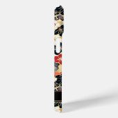 Coques Case-Mate iPhone Japanese Gold Floral Pattern Monogrammed (Verso / Droite)