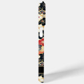 Coques Case-Mate iPhone Japanese Gold Floral Pattern Monogrammed (Verso / Droite)