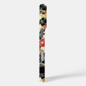 Coques Case-Mate iPhone Japanese Gold Floral Pattern Monogrammed (Verso / Droite)