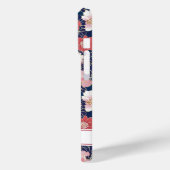 Coques Case-Mate iPhone Japanese Pink Floral Pattern Monogrammed (Verso / Gauche)