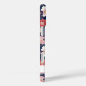Coques Case-Mate iPhone Japanese Pink Floral Pattern Monogrammed (Verso / Droite)