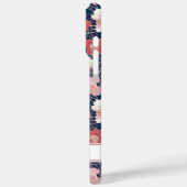Coques Case-Mate iPhone Japanese Pink Floral Pattern Monogrammed (Verso / Gauche)