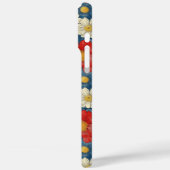 Coques Case-Mate iPhone Japanese Red Floral Pattern Monogrammed (Verso / Gauche)