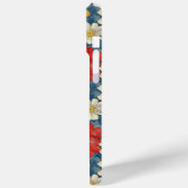 Coques Case-Mate iPhone Japanese Red Floral Pattern Monogrammed (Verso / Gauche)