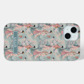 Coques Case-Mate iPhone Japanese Sakura Geisha Pattern Monogrammed (Verso (horizontal))