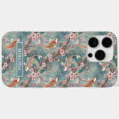 Coques Case-Mate iPhone Japanese Sakura Koi Fish Pattern Monogrammed (Verso (horizontal))