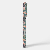 Coques Case-Mate iPhone Japanese Sakura Koi Fish Print Monogrammed (Verso / Droite)