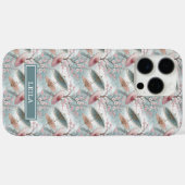 Coques Case-Mate iPhone Japanese Sakura Umbrella Pattern Monogrammed (Verso (horizontal))