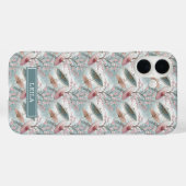 Coques Case-Mate iPhone Japanese Sakura Umbrella Pattern Monogrammed (Verso (horizontal))