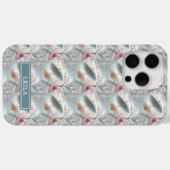 Coques Case-Mate iPhone Japanese Sakura Umbrella Pattern Monogrammed (Verso (horizontal))