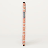 Coques Case-Mate iPhone Japon Vagues Seigaiha Motif Peach Fuzz (Dos/Droite)