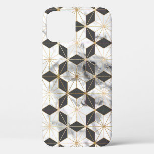 Case-Mate iPhone Case Japonais Asanoha : Motif en marbre d'or.