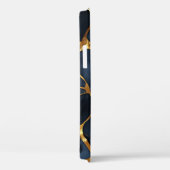 Coques Case-Mate iPhone Japonais Kintsugi bleu foncé (Verso / Droite)
