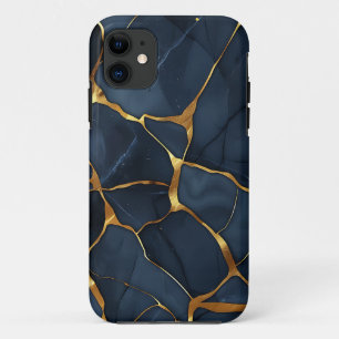 Case-Mate iPhone Case Japonais Kintsugi bleu foncé