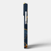 Coques Case-Mate iPhone Japonais Kintsugi bleu foncé (Verso / Gauche)