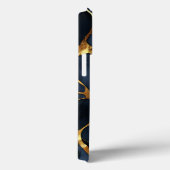 Coques Case-Mate iPhone Japonais Kintsugi bleu foncé (Verso / Droite)