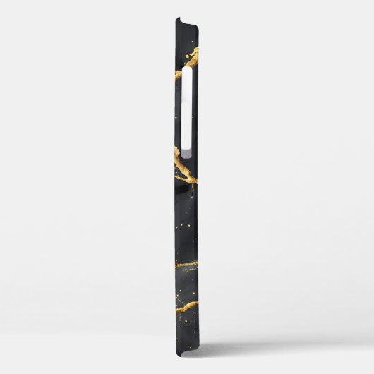 Coques Case-Mate iPhone Japonais Kintsugi Noir & Or (Verso / Gauche)