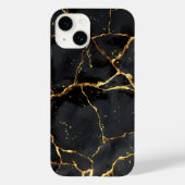 Coques Case-Mate iPhone Japonais Kintsugi Noir & Or (Verso)
