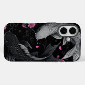 Coques Case-Mate iPhone Japonais Koi Fish mode foncé (Verso (horizontal))
