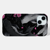 Coques Case-Mate iPhone Japonais Koi Fish mode foncé (Verso (horizontal))