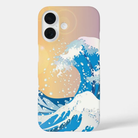 Coques Case-Mate iPhone Japonais Wave Art Sunset Ocean (Verso)