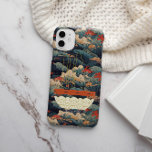 Coque Pour iPhone 14 Japonais Wave Monogram Ramen<br><div class="desc">De magnifiques vagues de Seigaiha peintes à la main et un bol amusant de Ramen avec votre nom ou monogramme. Les valises téléphoniques sont l'occasion de laisser briller votre personnalité. Vous pouvez choisir votre appareil téléphonique pour montrer votre sens de la mode, faire connaître aux gens un hobby ou un...</div>