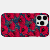 Coques Case-Mate iPhone Jardin à pavot nocturne (Verso (horizontal))