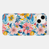 Coques Case-Mate iPhone Jardin Abstrait Floral moderne (Verso (horizontal))