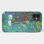 Coques Case-Mate iPhone Jardin agricole avec tournesol par Gustav Klimt (Dos (Horizontal))