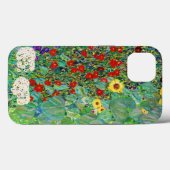 Coques Case-Mate iPhone Jardin Agricole Gustav Klimt Avec Peinture De Fleu (Verso (horizontal))