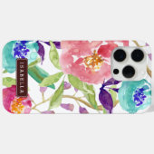 Coques Case-Mate iPhone Jardin Aquarelle Floral (Verso (horizontal))