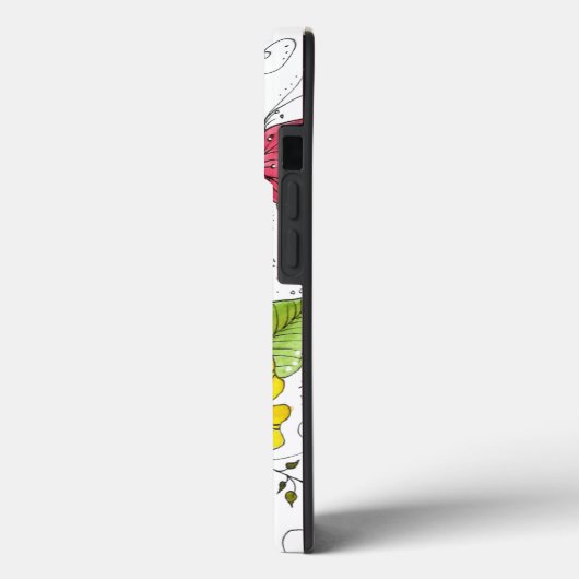 Coques Case-Mate iPhone Jardin aux fleurs blanches (Verso / Gauche)