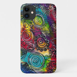 Case-Mate iPhone Case Jardin aux fleurs colorées de Whimsical Oeuvre ori