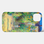 Coques Case-Mate iPhone Jardin aux fleurs de Monet (Verso (horizontal))